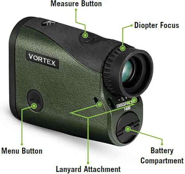Vortex Optics Crossfire HD 1400 Laser Rangefinder - Image 6