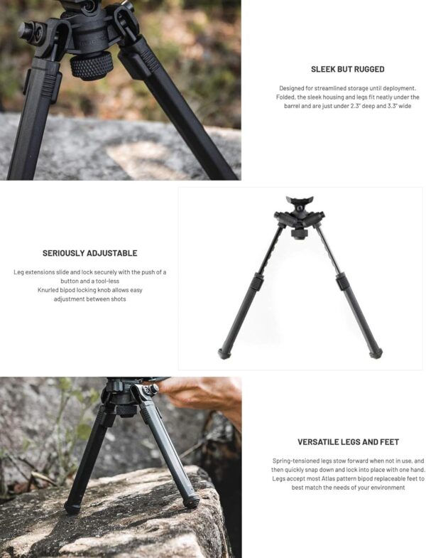 Magpul Rifle Bipod Gun Rest for Hunting and Shooting - Image 4
