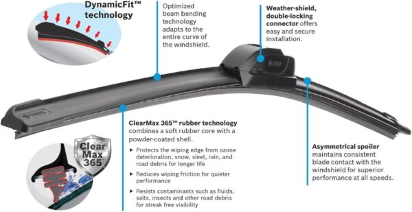 BOSCH 26OE ICON Premium Beam Wiper Blade; 26" - Single - Image 4