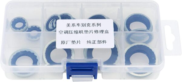 30Pcs A/C Gasket Assortment 15-32241 GM Original Equipment Air Conditioning Compressor Port Seal Washer Kit - Image 3