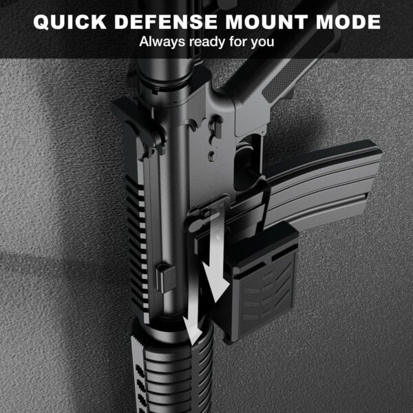 Upgraded Gun Wall Mount for 223/5.56 Rifle, Double Pmag Quick Defense Mount Wall Rack Gun Accessories Ar Wall Mount with Gun Holder Solid Strong Withstand 300Lbs of Tension - Image 4