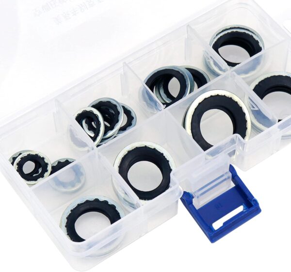 30Pcs A/C Gasket Assortment 15-32241 GM Original Equipment Air Conditioning Compressor Port Seal Washer Kit - Image 2