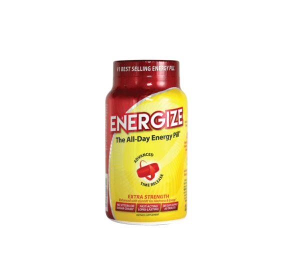 ENERGIZE™ Extra Strength Energy Pills - All Day Energy (60 Count)