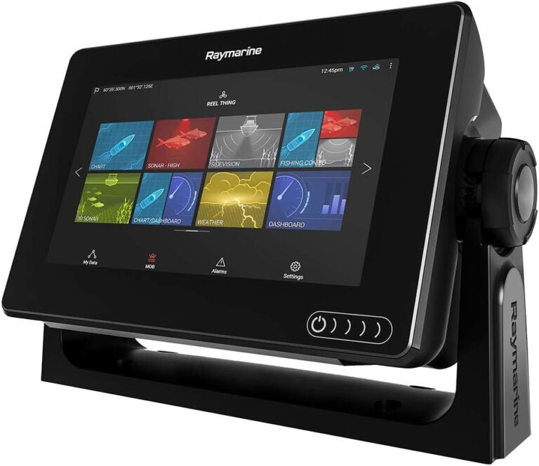 COMING SOON: Raymarine Axiom 7 Fish Finder with Built in GPS, WiFi, Chirp Sonar and Downvision with Transducer and Navionics+, 7″ (E70364-02-NAG)