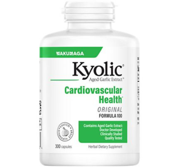 Kyolic Aged Garlic Extract Cardiovascular Formula 100 - 600 MG (300 Capsules)