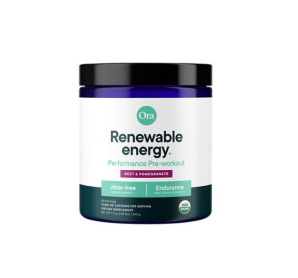 Renewable Energy Organic & Vegan Pre-Workout - Beet & Pomegranate - 20 Servings